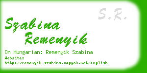 szabina remenyik business card